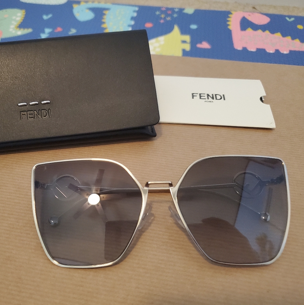 Fendi light blue sunglasses